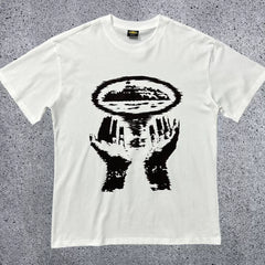 Corteiz "CRTZ" Cartoon Eyes Graphic T-Shirt – White | Streetwear